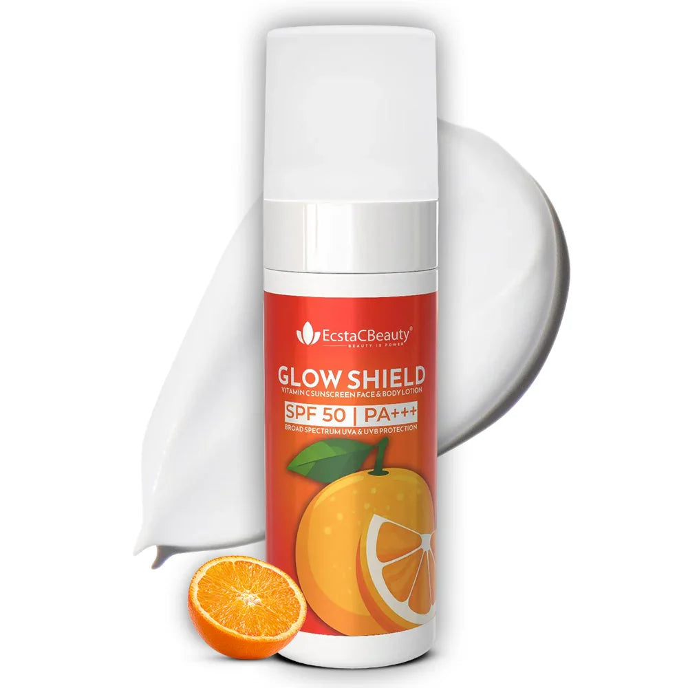 Glow Shield SPF 50 PA+++ Vitamin C Sunscreen Face & Body Lotion