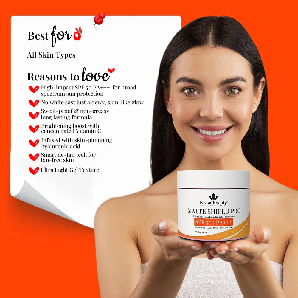 Matte Shield SPF 50 PA +++ Ultra Light Gel Sunscreen