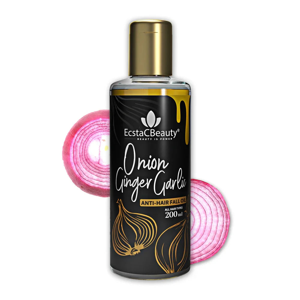 Onion Ginger Garlic Hair Oil for Hair Fall Control