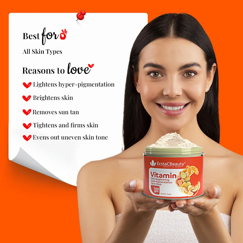 Vitamin C Skin Brightening Anti- Pigmentation Face Mask