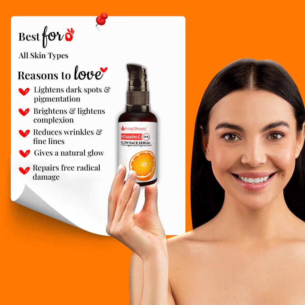 Vitamin C Glow (10%) Glow Face Serum for Dark Spots & Pigmentation