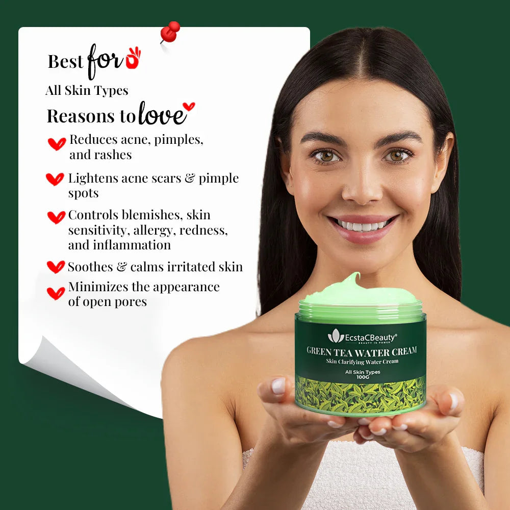 Green Tea Water Cream 2% Salicylic Acid + 3% Azelaic Acid + 4% PHA