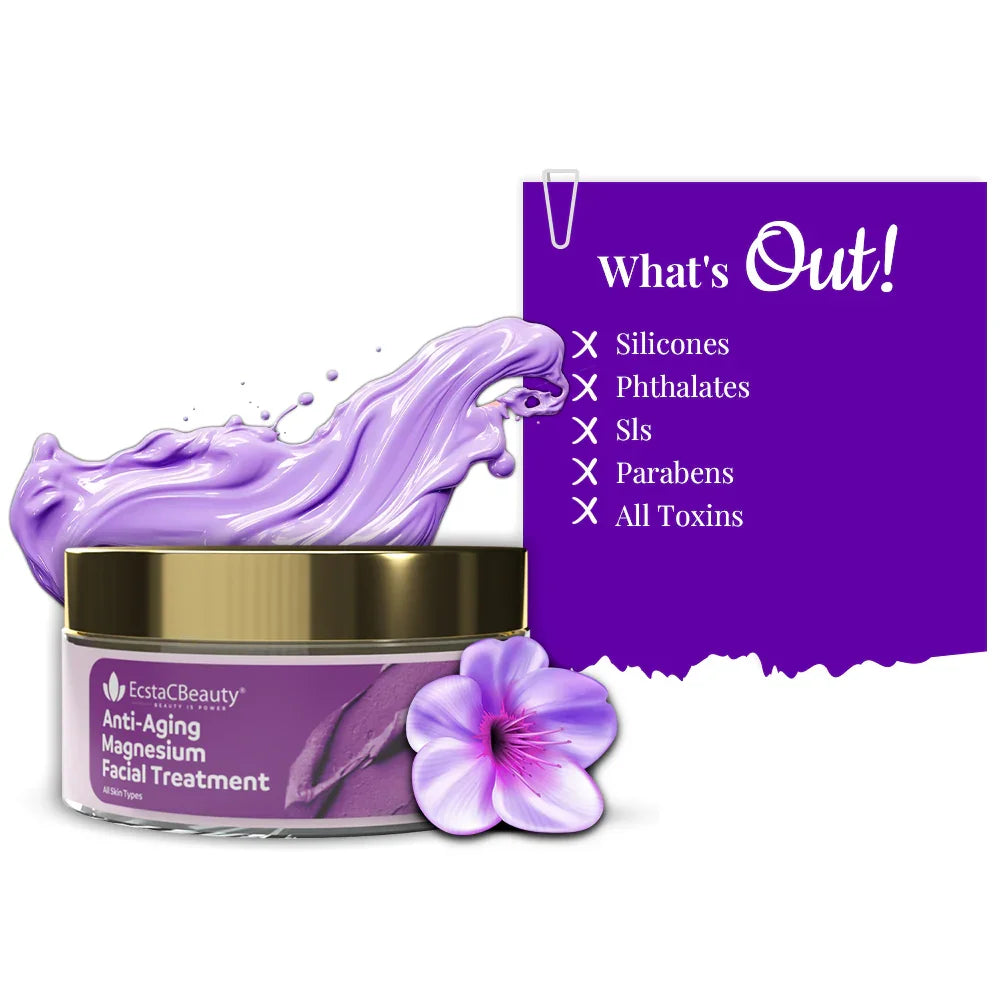 Anti-Aging Magnesium Facial Treatment  Skin Firming & Collagen Boosting Face Mask