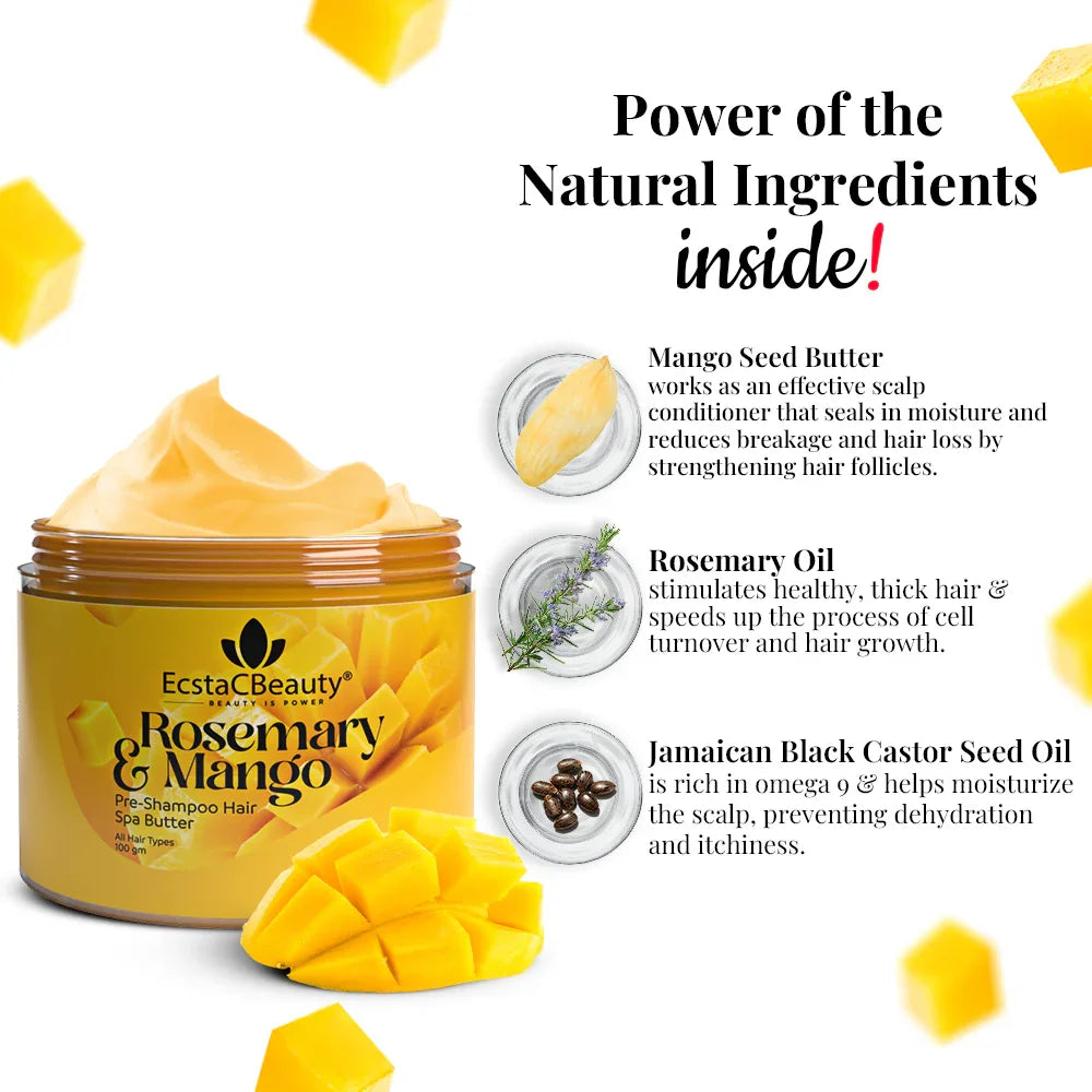 Rosemary & Mango Pre-Shampoo Hair Spa Butter
