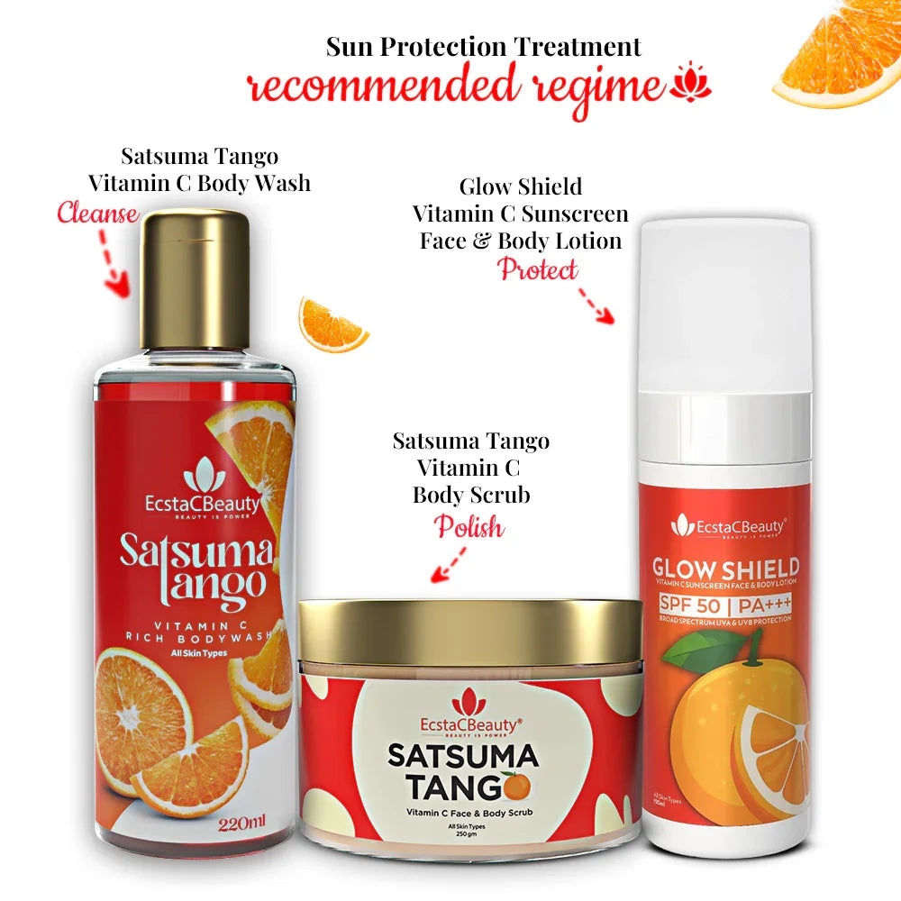 Glow Shield SPF 50 PA+++ Vitamin C Sunscreen Face & Body Lotion