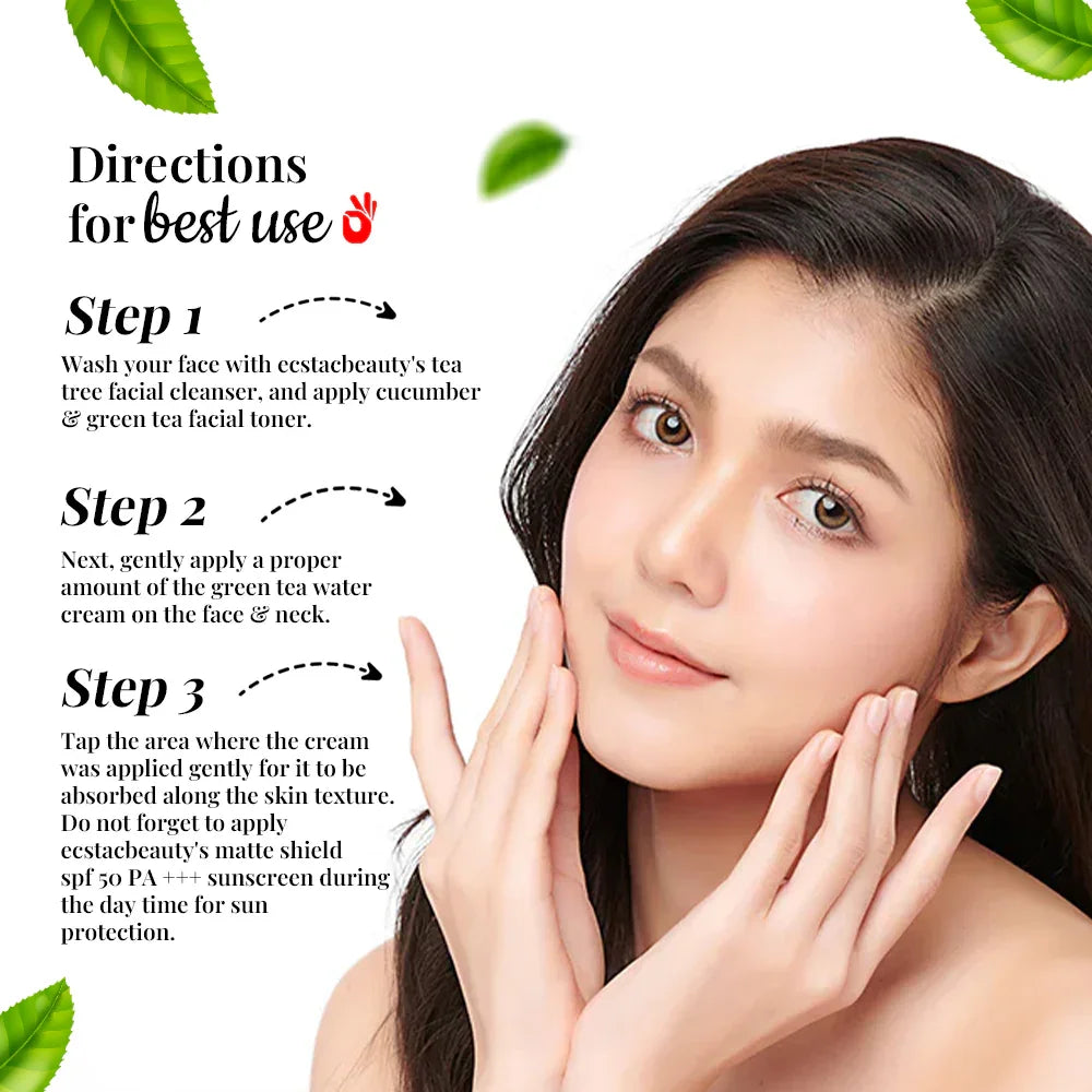 Green Tea Water Cream 2% Salicylic Acid + 3% Azelaic Acid + 4% PHA