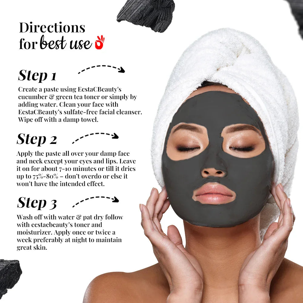 Detoxifying Activated Charcoal & Rosemary Face Mask