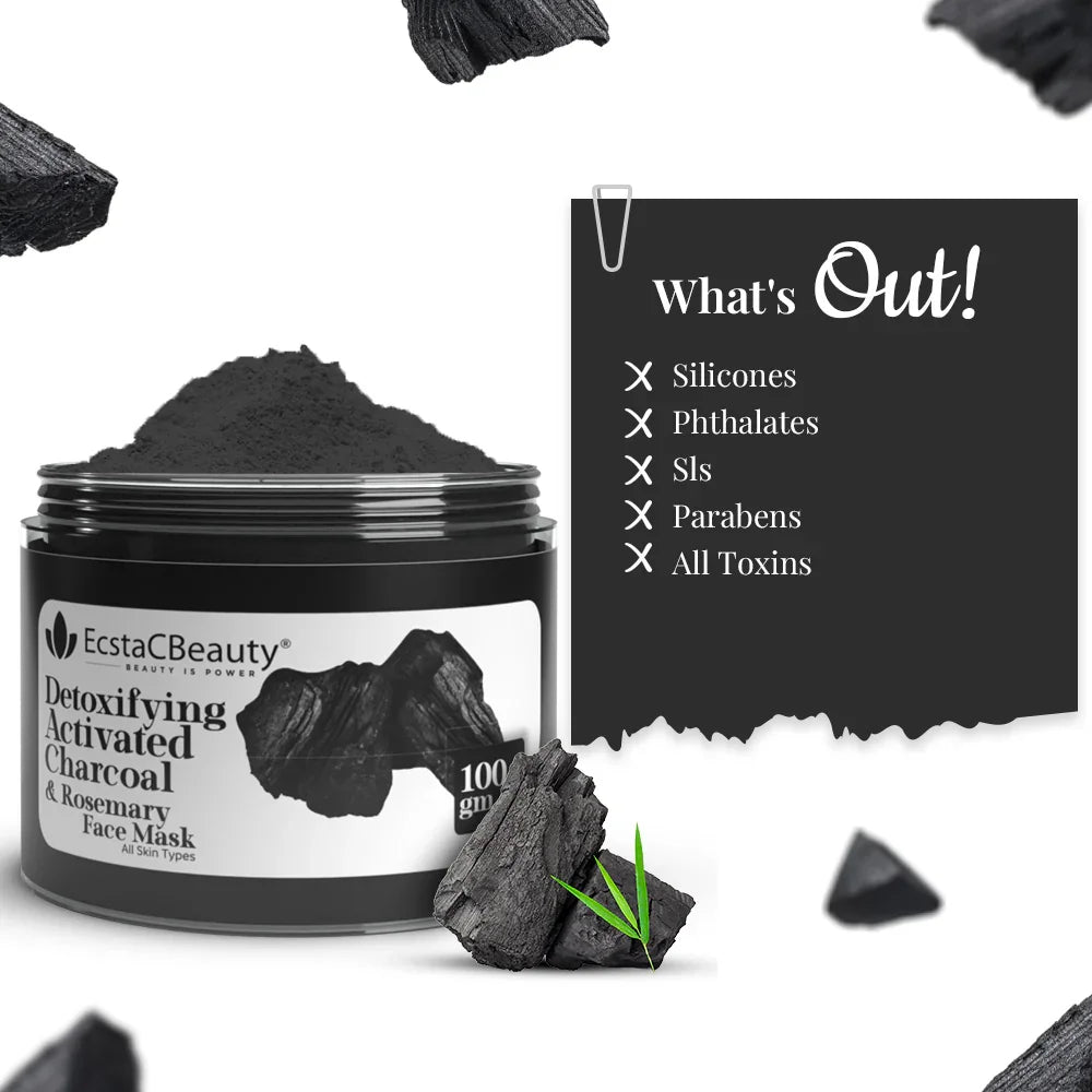 Detoxifying Activated Charcoal & Rosemary Face Mask