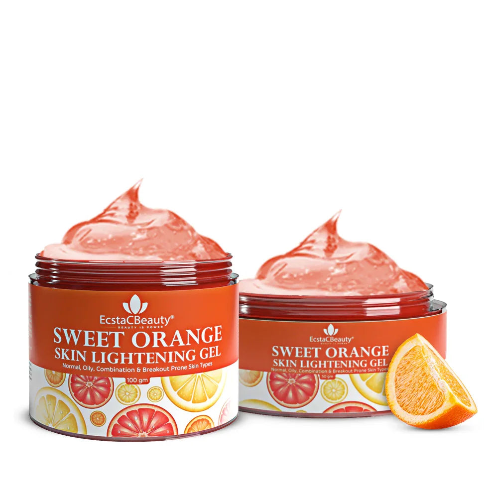 Sweet Orange Skin Lightening Gel with Vitamin C THD (5%), Niacinamide (4%) & Alpha Arbutin (2%)