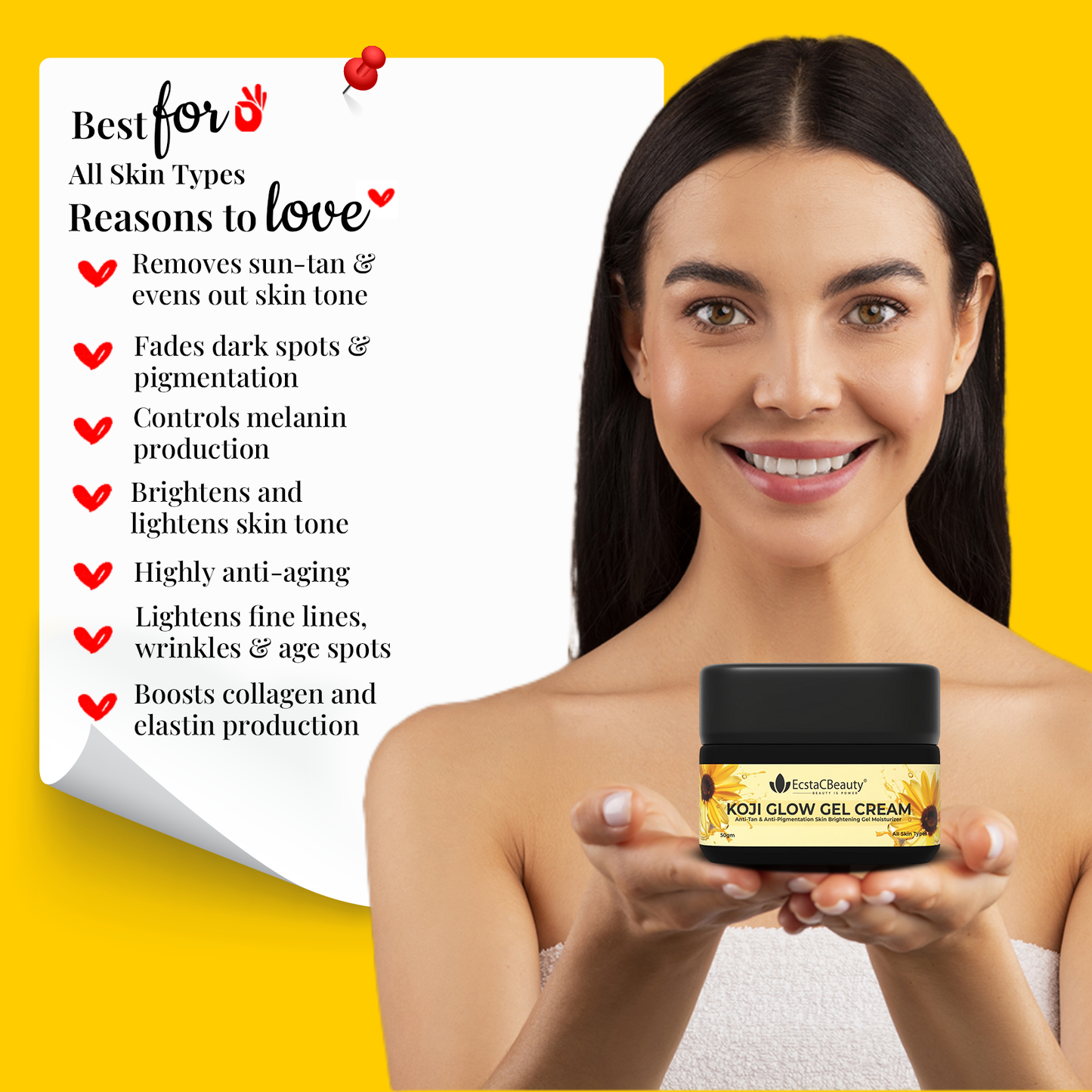 Koji Glow Anti-Tan & Anti-Pigmentation Skin Brightening Gel Cream