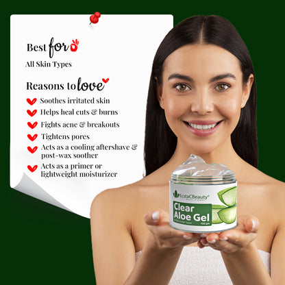 Clear Aloe Gel with Vitamin E, Ashwagandha & Turmeric