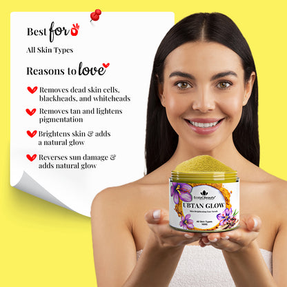 Ubtan Glow Skin Brightening Face Scrub for Glowing Skin