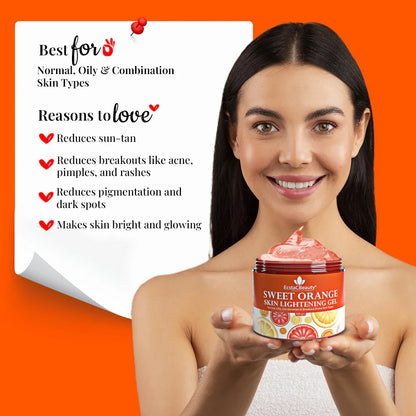 Sweet Orange Skin Lightening Gel with Vitamin C THD (5%), Niacinamide (4%) & Alpha Arbutin (2%)