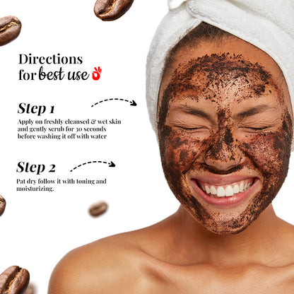 Coffee & Honey Delight Anti-Tan Gel Scrub Coffee Face Scrub for Tan Removal