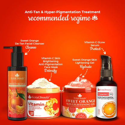 Sweet Orange Skin Lightening Gel with Vitamin C THD (5%), Niacinamide (4%) & Alpha Arbutin (2%)