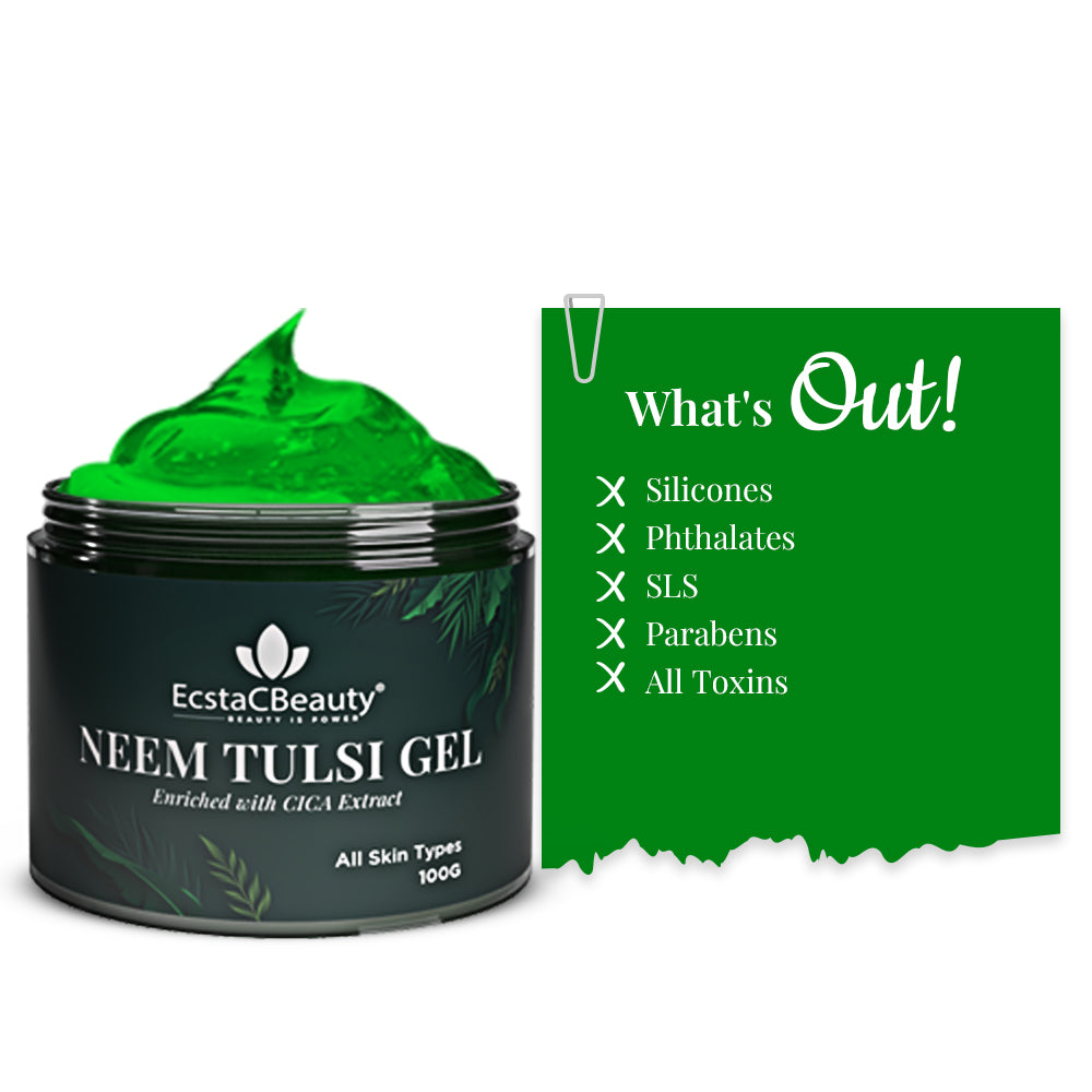 Neem Tulsi Gel with 2% Salicylic Acid + 2% Cica Extract