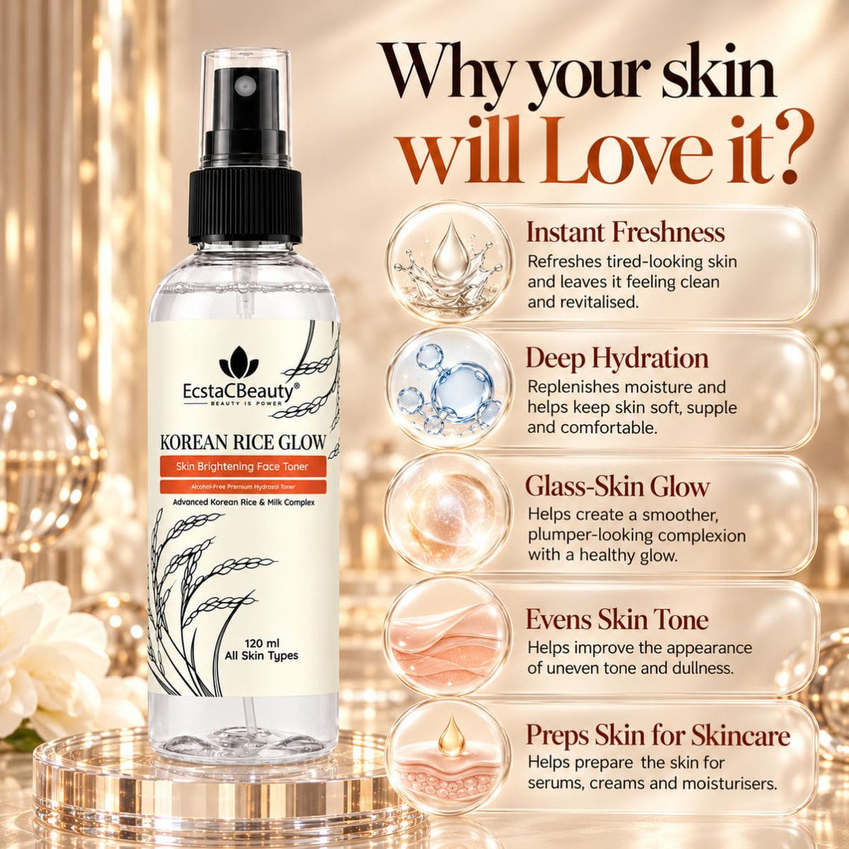 Korean Rice Glow Face Toner